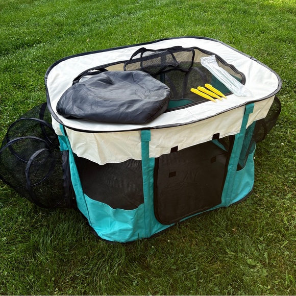 OUTDOOR CAT (small animal) ENCLOSURE CATIO with detachable tunnel | FREE SHIP - Picture 1 of 12